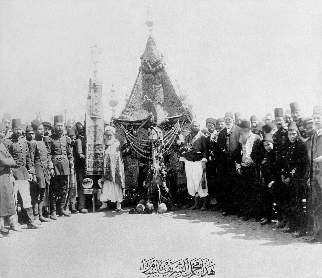 A Caravana Sagrada no Sem (impressão de albume) de Tancrede Dumas
