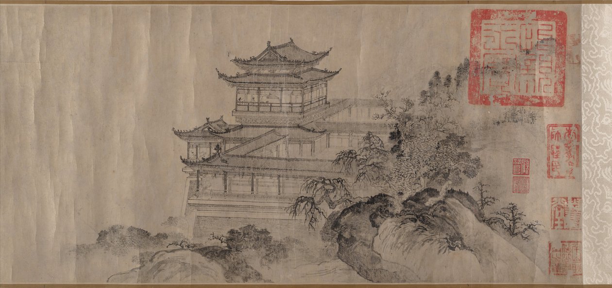 O Pavilhão do Príncipe Teng, datado de 1352. de Tang Di