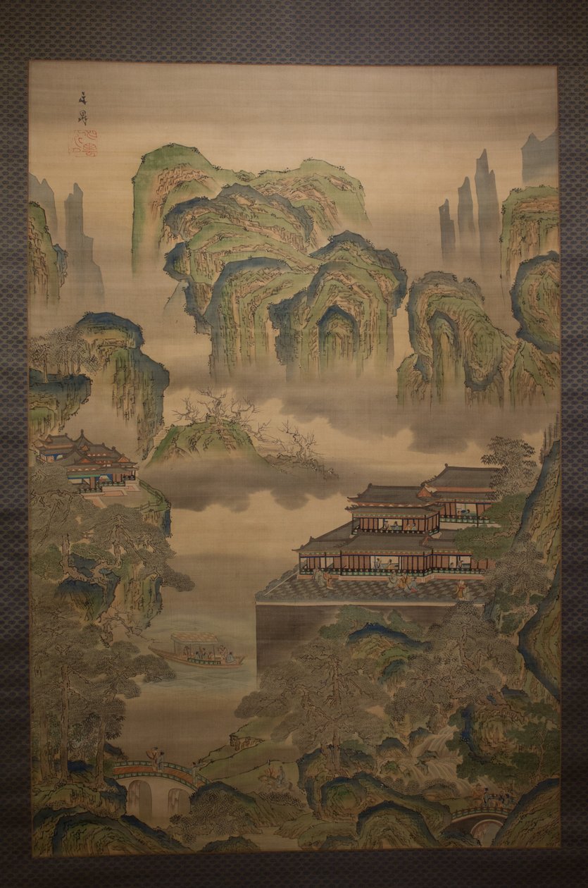 Palace Landscape, início do século XIX. de Tani Buncho