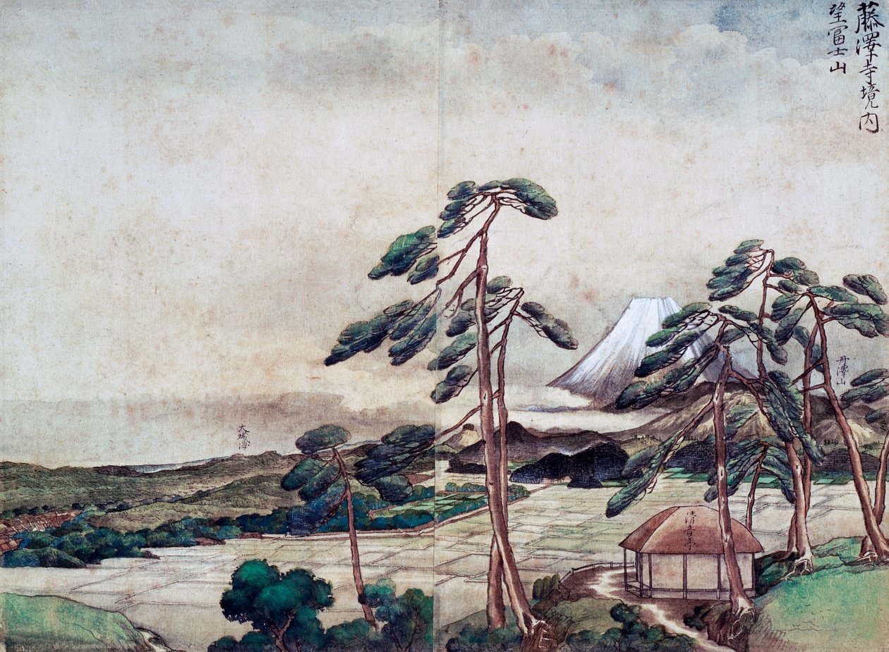Vista da costa de Kanagawa de Tani Buncho