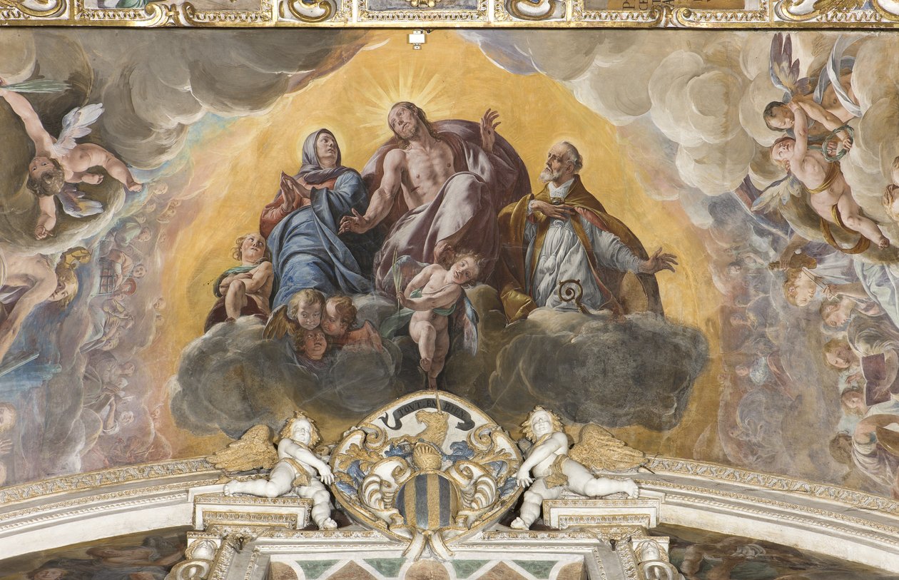 Cristo em Glória com São Gaudêncio, 1629 (detalhe de 3708751) de Tanzio da Varallo