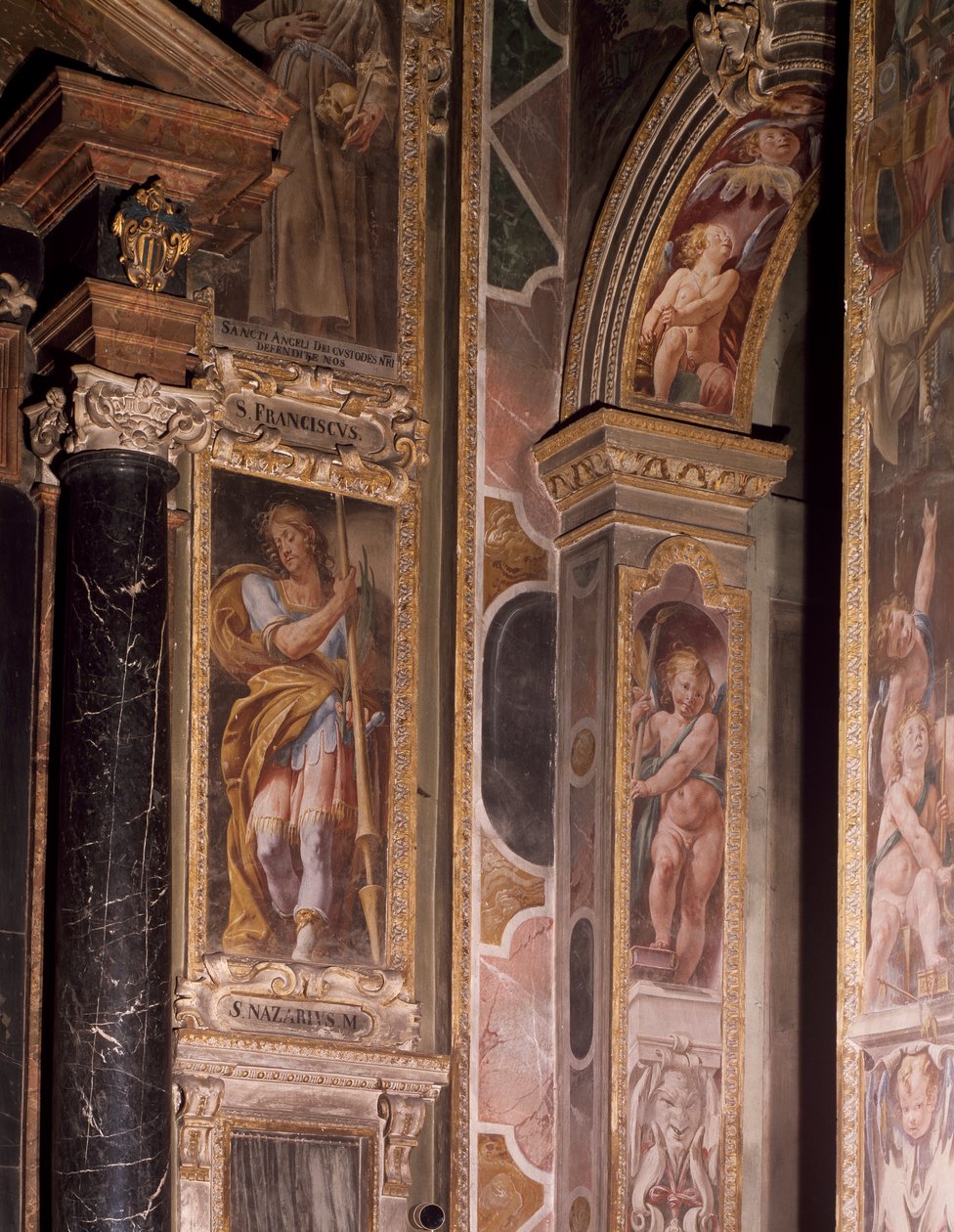 Frescos na Capela do Anjo da Guarda de Tanzio da Varallo