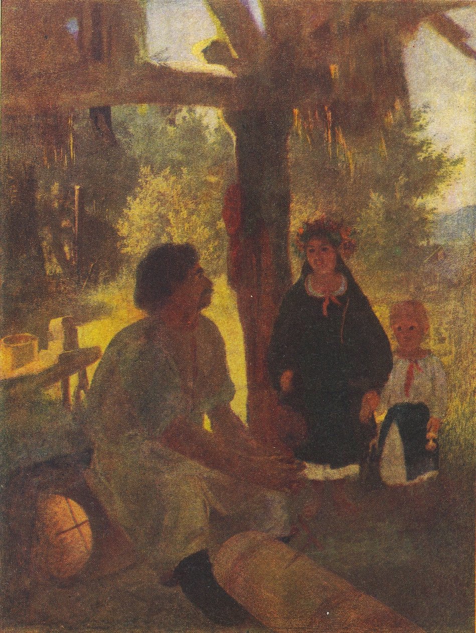 Ucraniano:  No apiário No apiário de Taras Shevchenko
