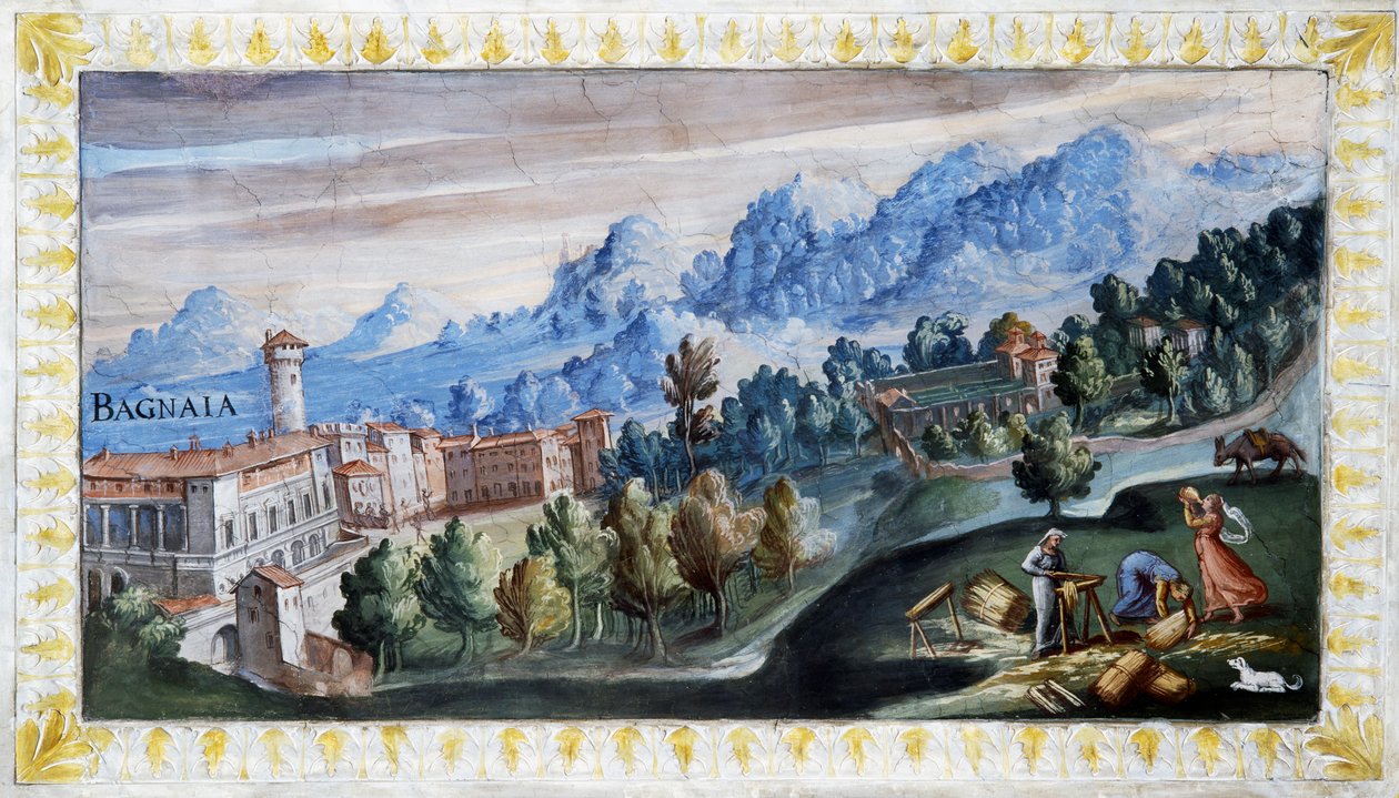 Vista de Bagnaia de Tarquinio Ligustri