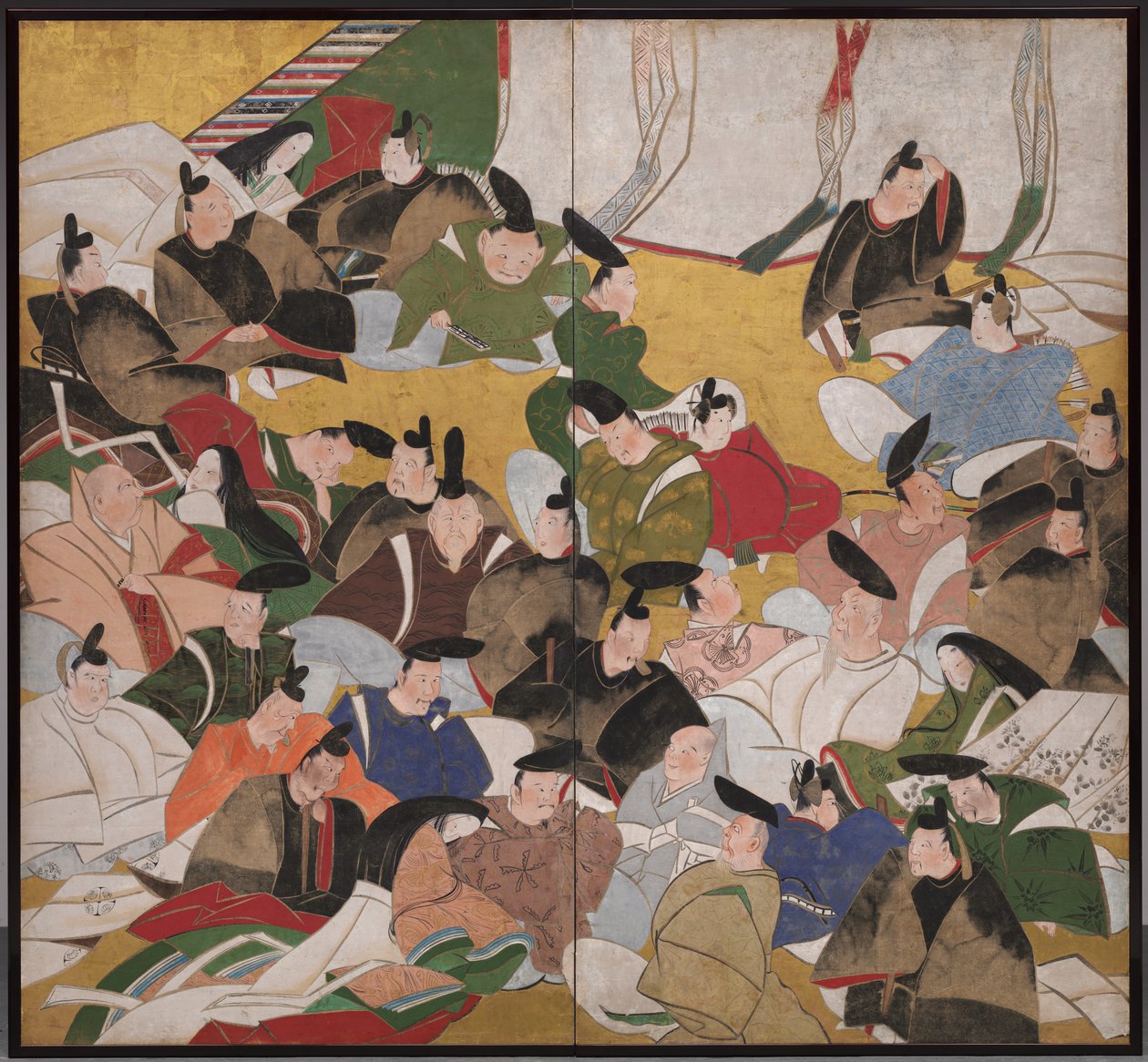 Trinta e seis poetas imortais, meados dos anos 1700. de Tatebayashi Kagei