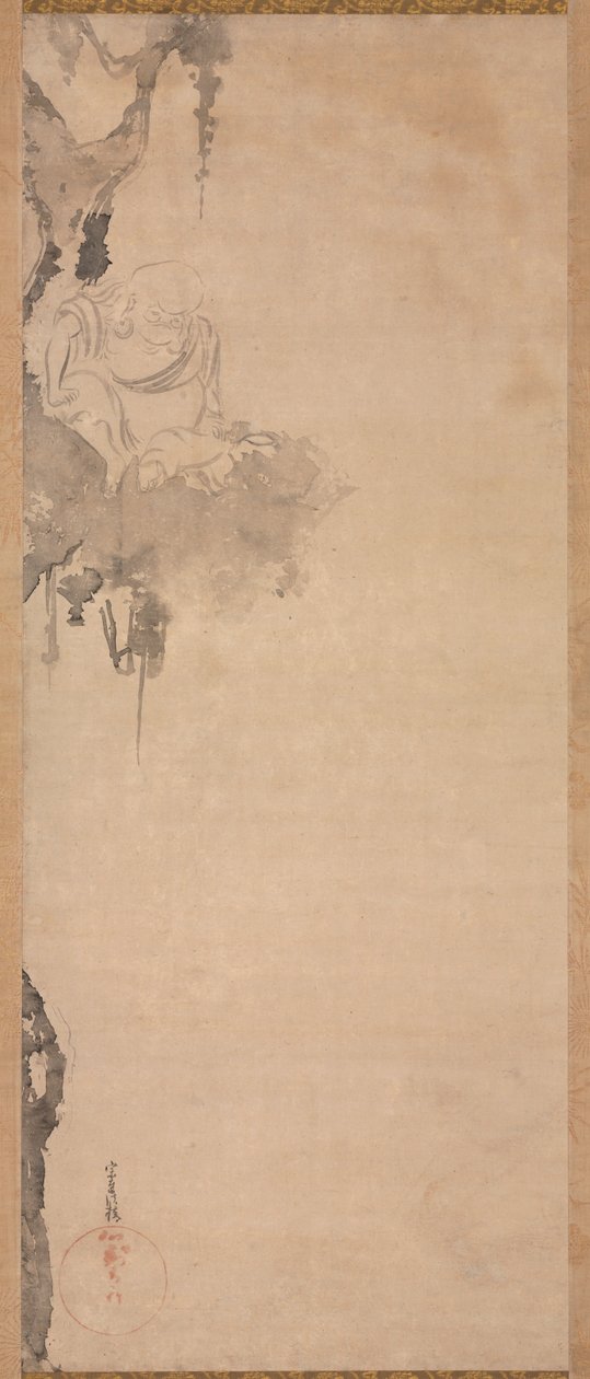 O sacerdote Zen Choka, 1600-1640. de Tawaraya Sotatsu
