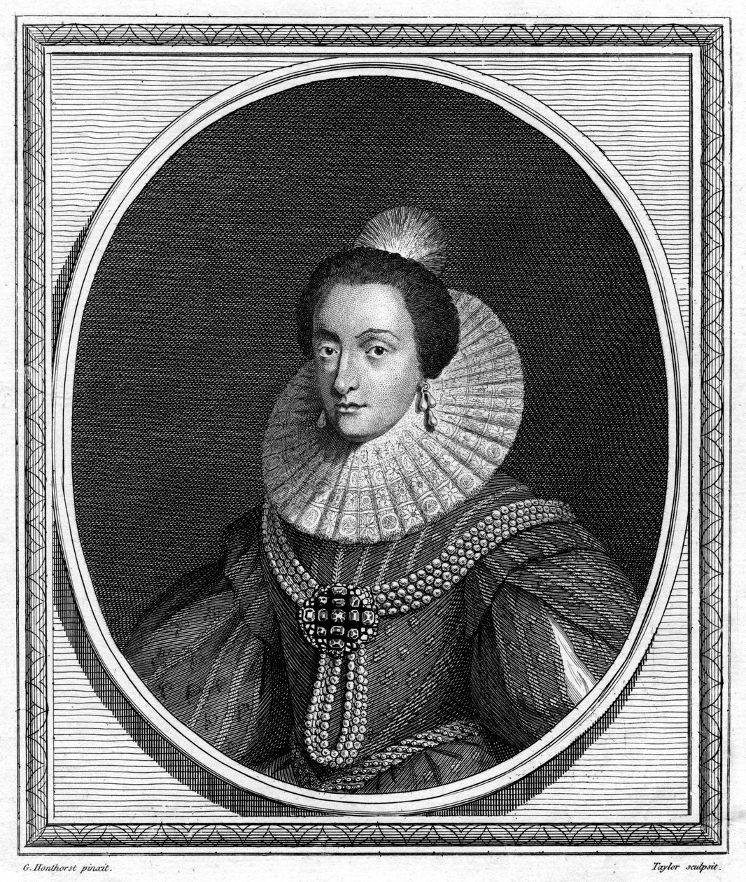 Elizabeth, Electress Palatine e Rainha da Boêmia, 1787. de Taylor