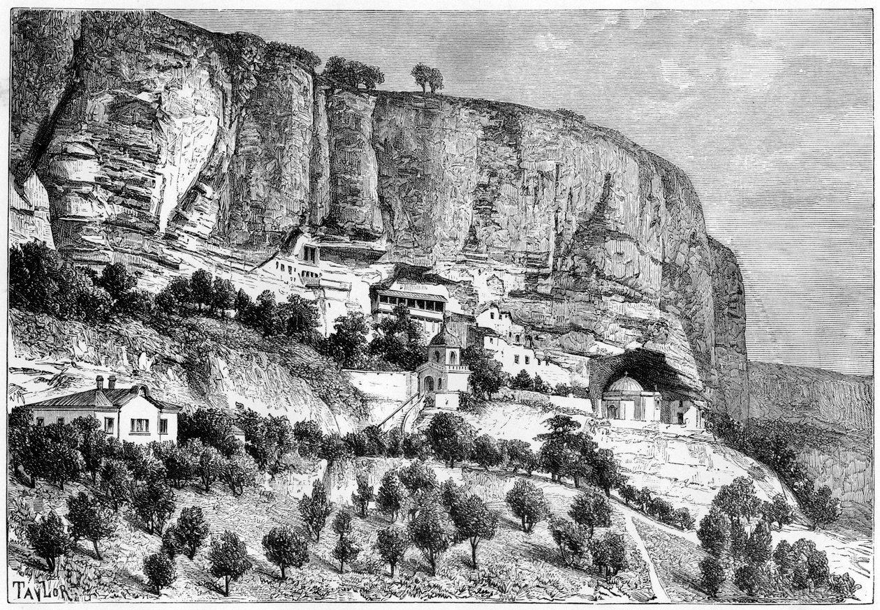 Grutas de Djoufout-Kaleh, Rússia, 1890. de Taylor