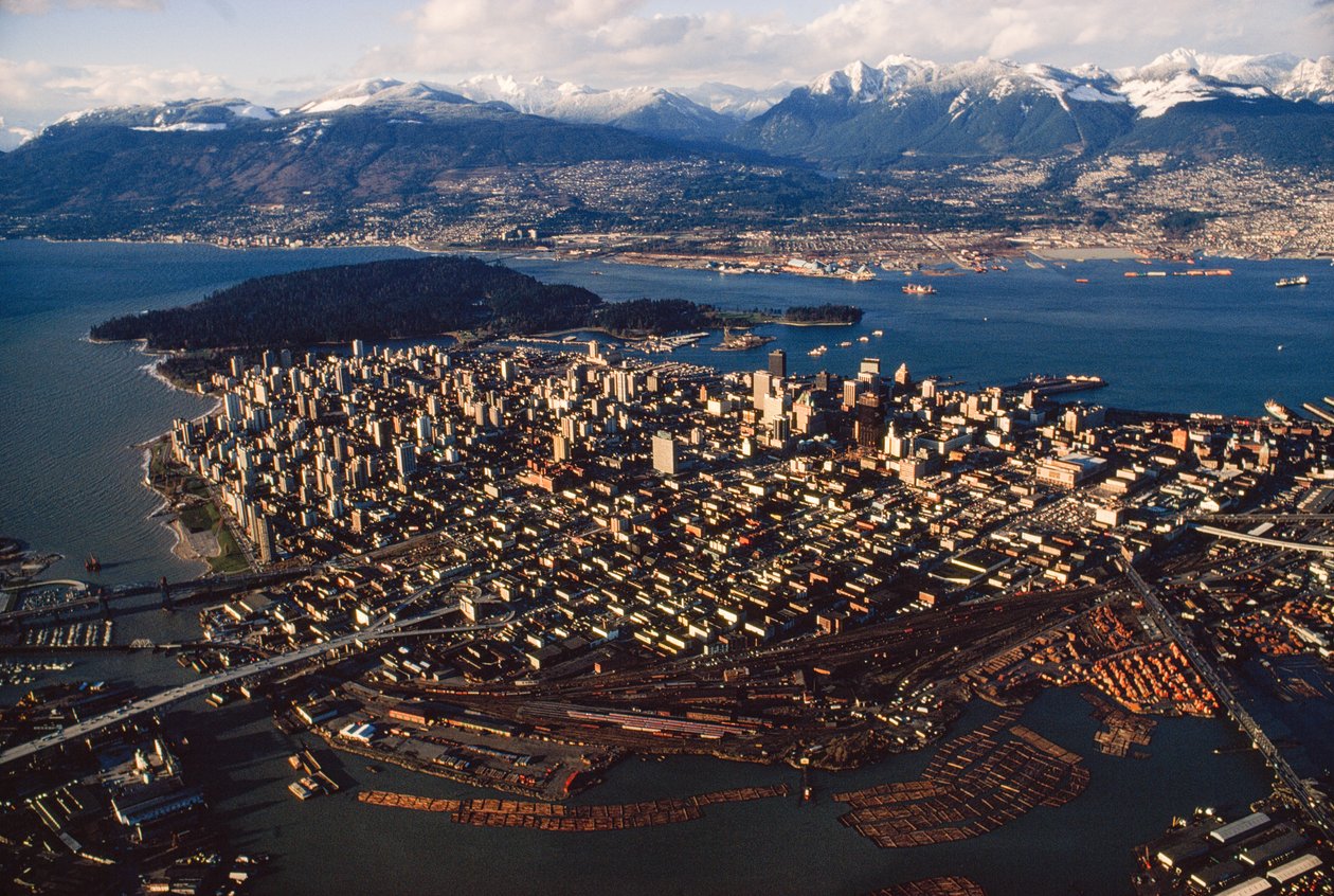 Uma vista aérea de Vancover. de Ted Spiegel