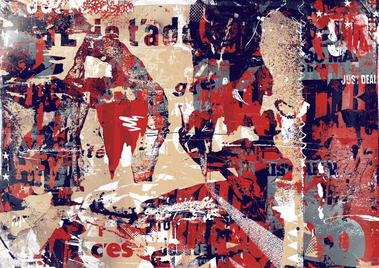 Abstracção I, 2016 (Colagem sobre tela) de Teis Albers