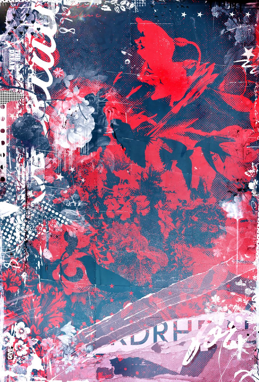 Para além do Lazer, 2015 (Colagem sobre tela) de Teis Albers