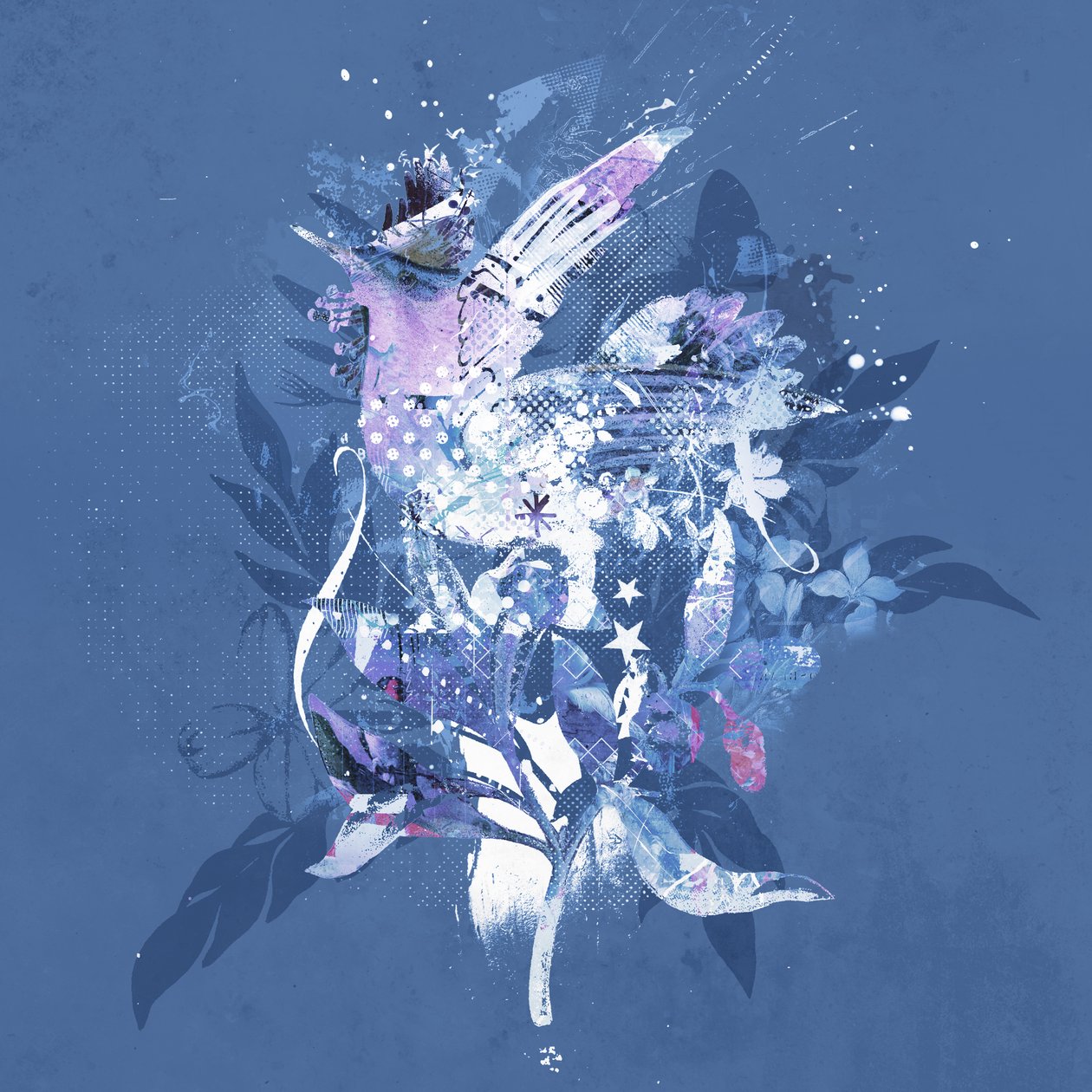 Freebirdy, 2015 (Colagem sobre tela) de Teis Albers