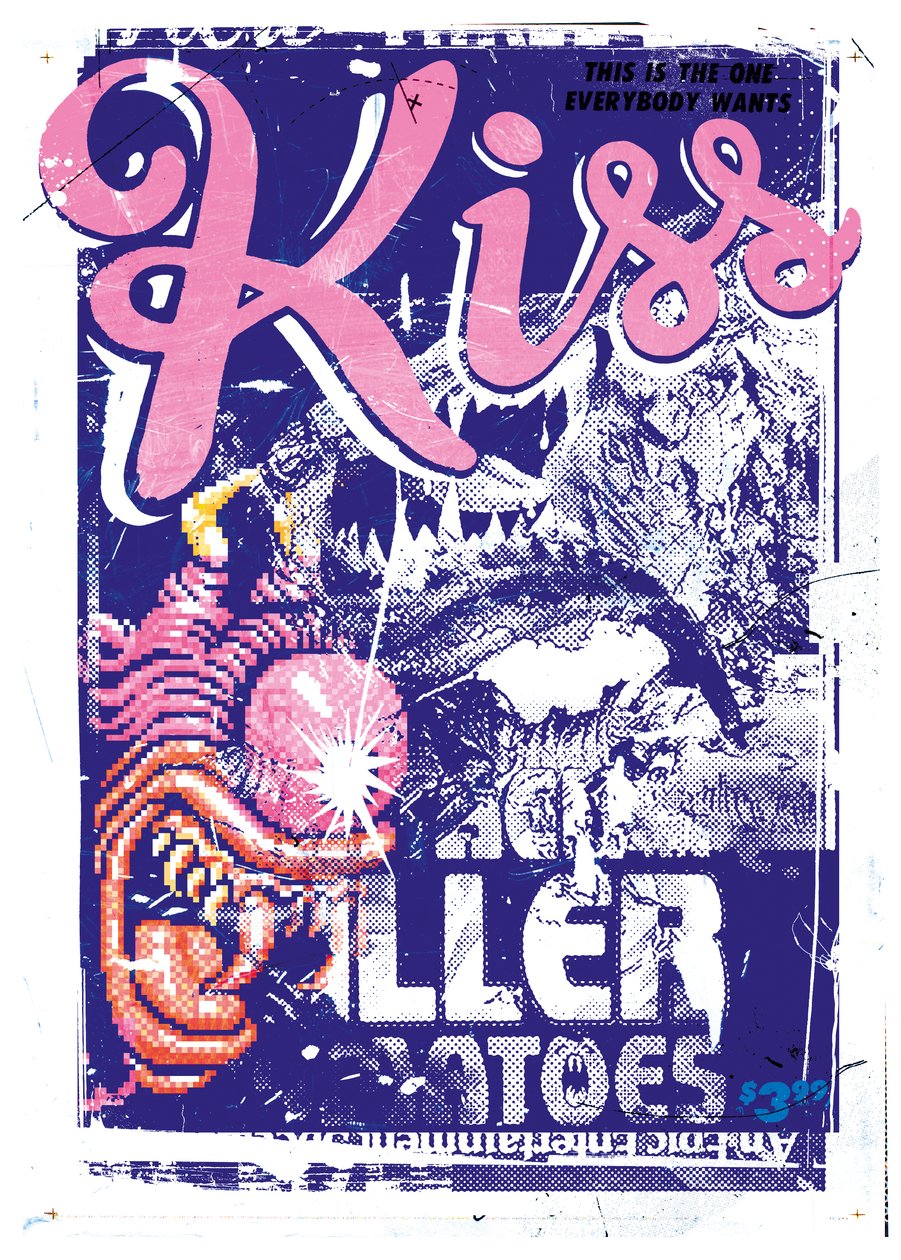 Kiss Killer, 2015 (Colagem sobre tela) de Teis Albers
