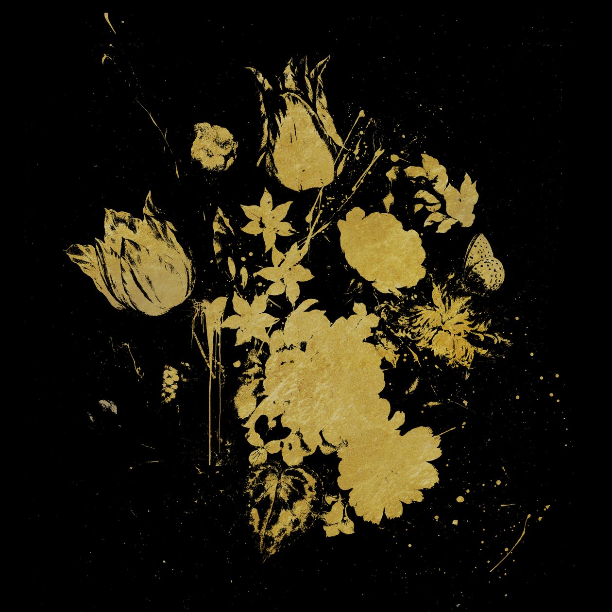 Pequeno Bouquet, 2013 (Colagem sobre tela) de Teis Albers