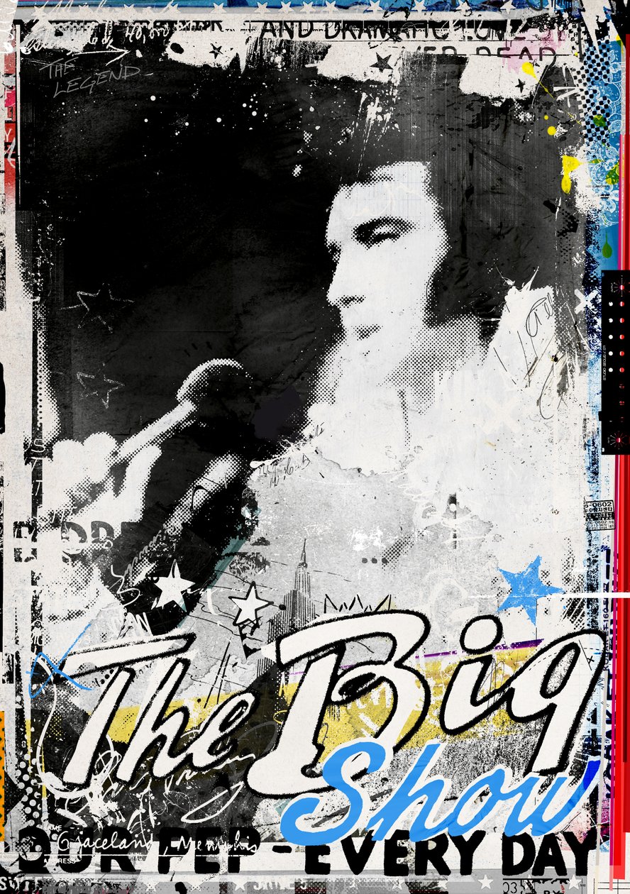 The Big Show, 2016 (Colagem sobre tela) de Teis Albers