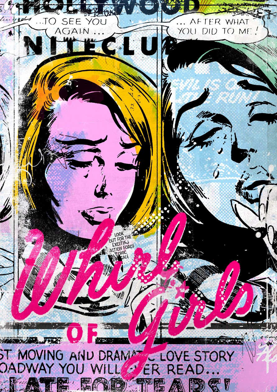 Whirl of Girls, 2015 (Colagem sobre tela) de Teis Albers