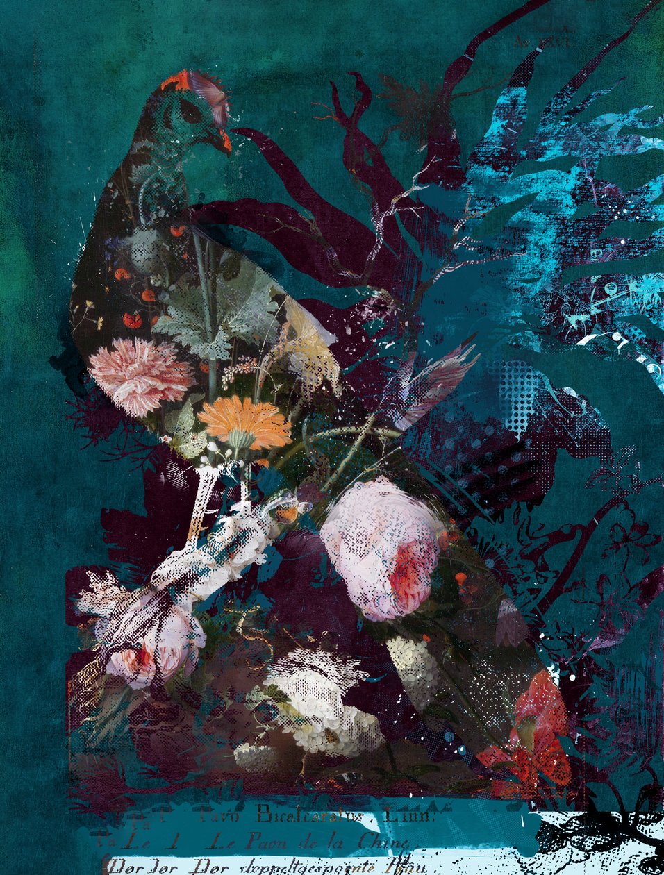 Wildness, 2018 (meios mistos sobre tela) de Teis Albers