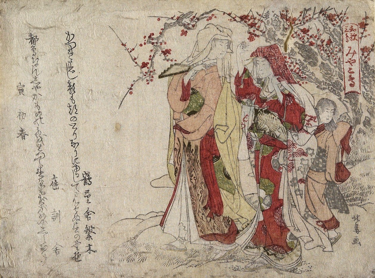 Gaivotas, 1794 ou 1806 de Teisai Hokuba