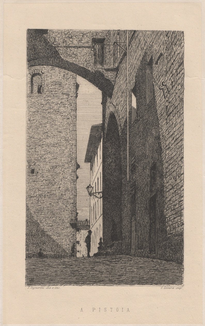 Em Pistoia [Em Pistoia] de Telemaco Signorini