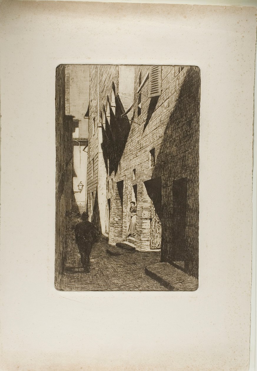 A casa de Dante da Castiglione de Telemaco Signorini