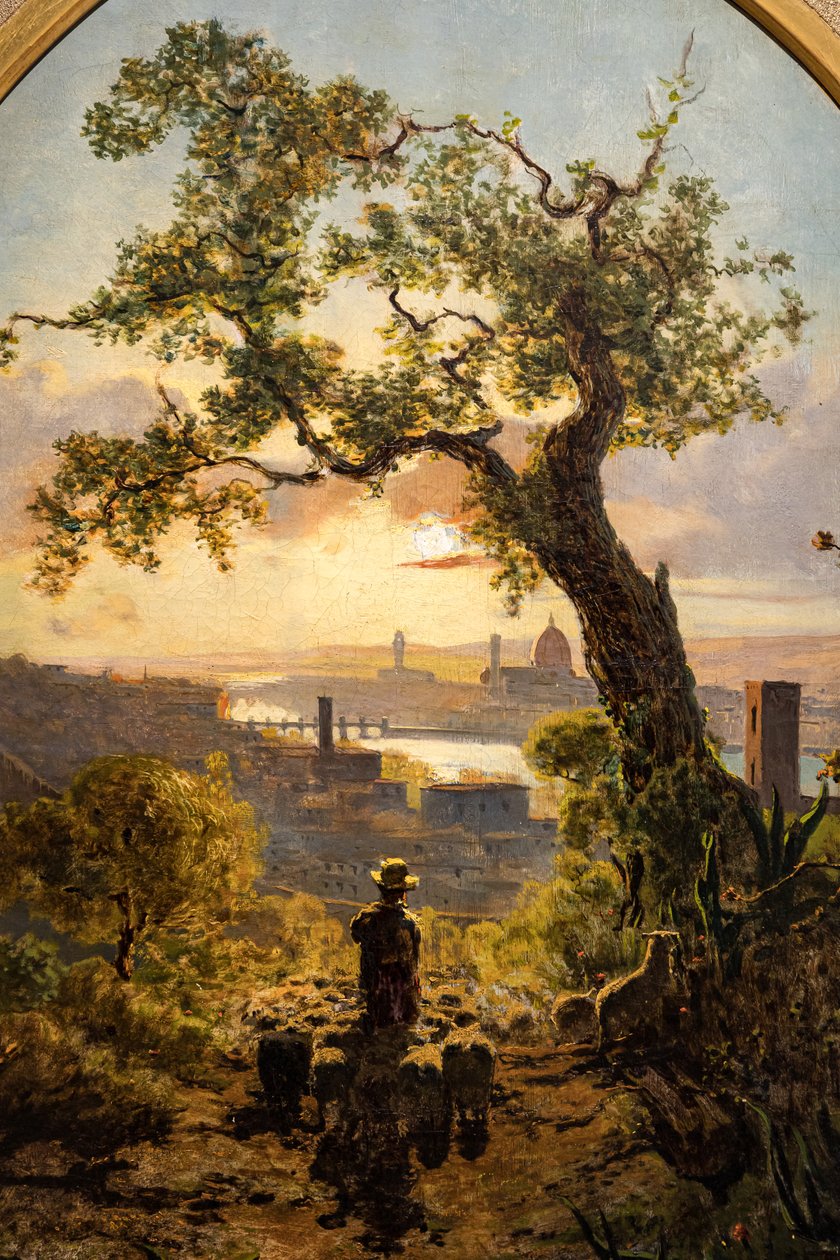 Paisagem de Florença da colina de St. Miniato de Telemaco Signorini
