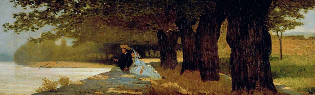 A lua de mel, c.1862-1863 (óleo sobre tela) de Telemaco Signorini