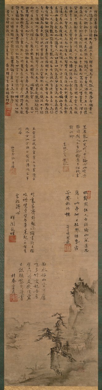Paisagem (.....,., .....) ...... (sansuizu) de Tenshō Shūbun