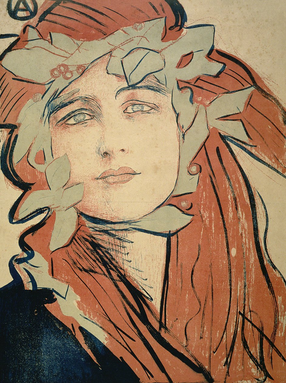 Cartaz para a Exposição da Associação Artística Polonesa, 1898 de Teodor Axentowicz