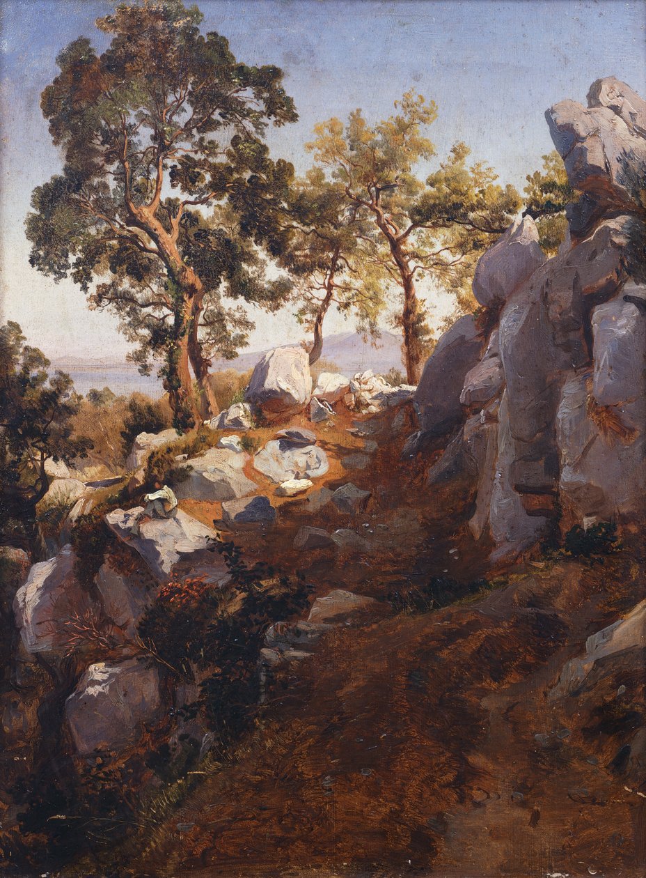 Paisagem perto de Gragnano de Teodoro Duclere