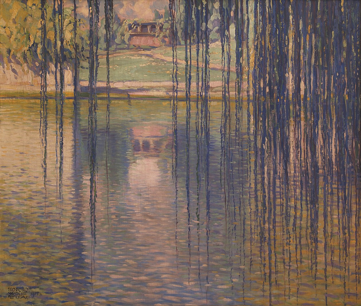 Salgueiros no Lago, 1915. de Teodoro Wolf Ferrari