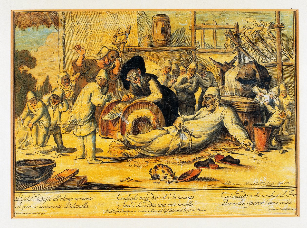 Pulcinella fazendo vontade de Blaise Nicolas Le Sueur