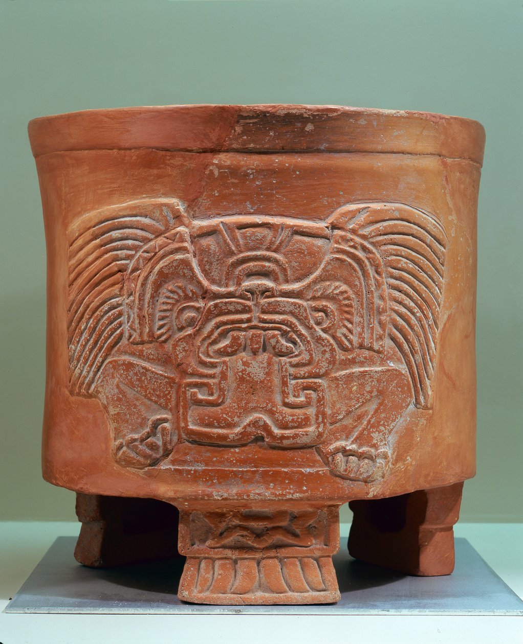 Vaso Tripé, Late Xolalpan, 550-650 (grés) de Teotihuacan