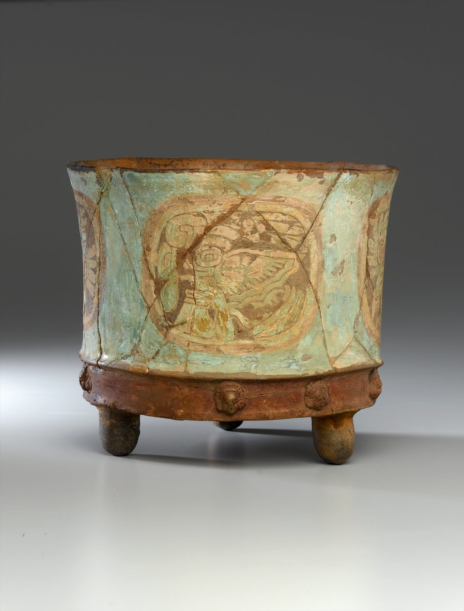 Frasco do Tripé, c.800 (argila) (ver também 278902-278904) de Teotihuacan