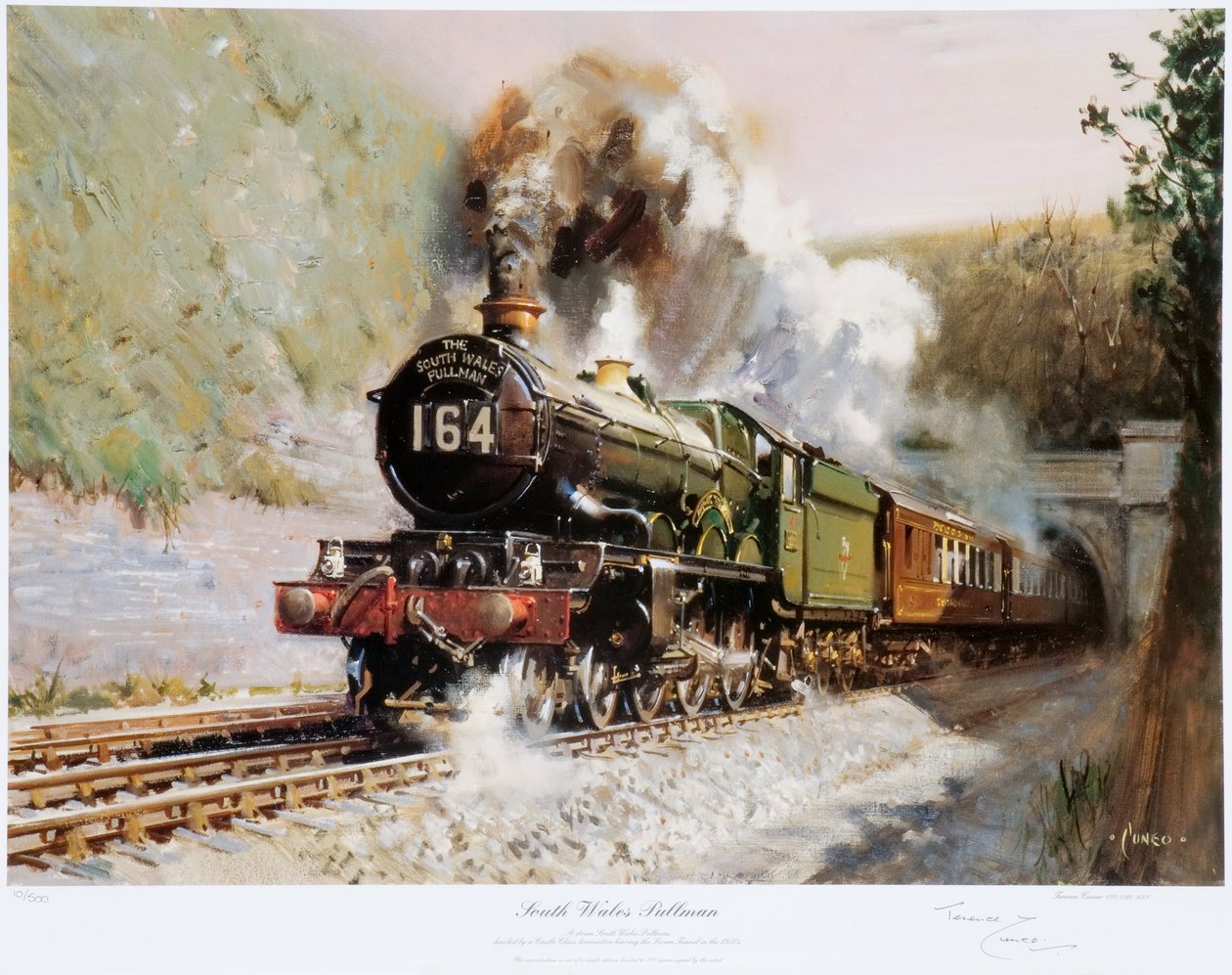 South Wales Pullman, c.1971 (impressão) de Terence Cuneo