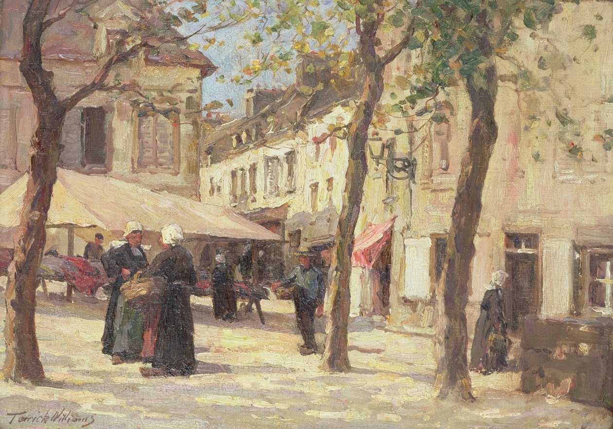 O, lugar mercado, Quimperle, brittany de Terrick Williams