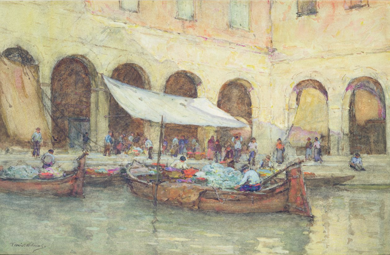 O mercado de Rialto, Veneza de Terrick Williams