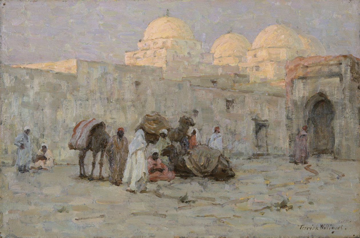 Kairouan, o último brilho (óleo sobre tábua) de Terrick Williams