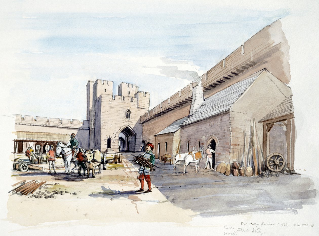 Castelo de Etal, c1513, c1990-2010 de Terry Ball