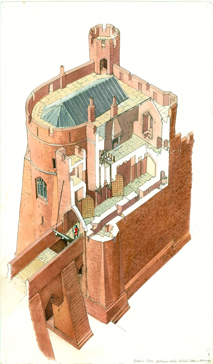Castelo Goodrich, século XV, c1990-2010 de Terry Ball