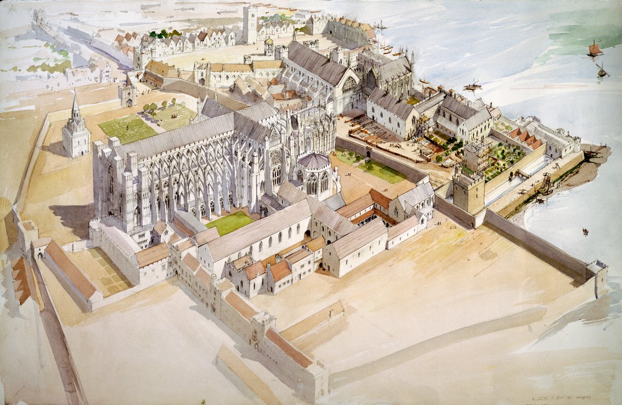 Jewel Tower, Westminster, c1510, c1990-2010. de Terry Ball
