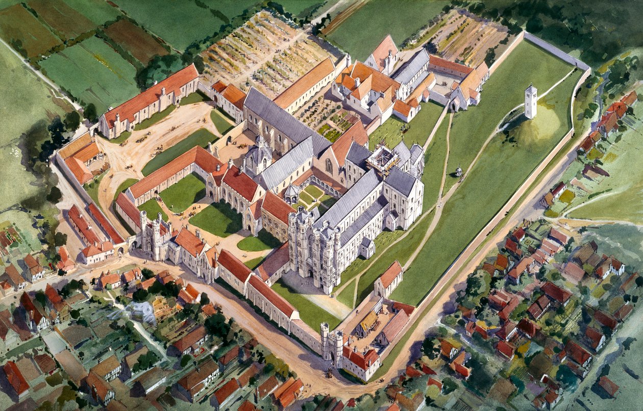 Abadia de Santo Agostinho, c1500, 1990-2010 de Terry Ball