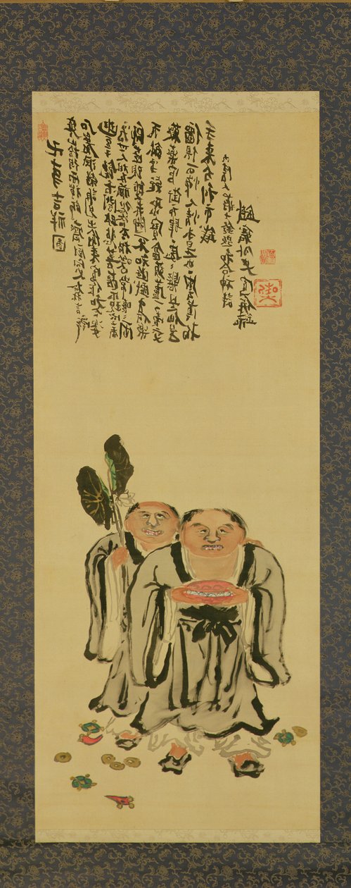 Kanzan e Jittoku de Tessai Tomioka (1836-1924) de Tessai Tomioka