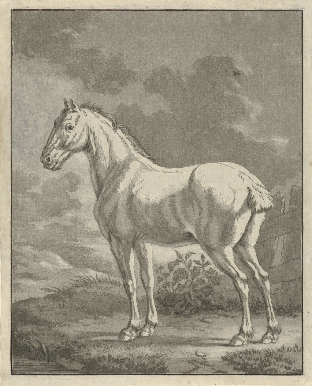 Molde em um prado de Tethart Philip Christian Haag