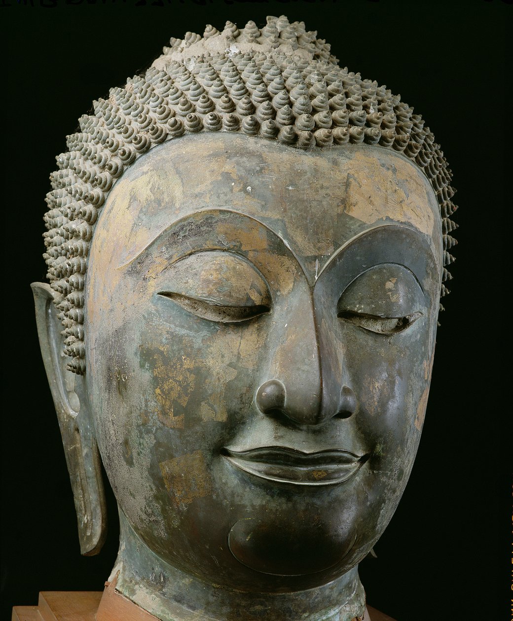 Cabeça de um Buda gigante (bronze) de Thai