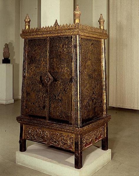 Gabinete, Banguecoque, início do século XIX (lacagem) de Thai School