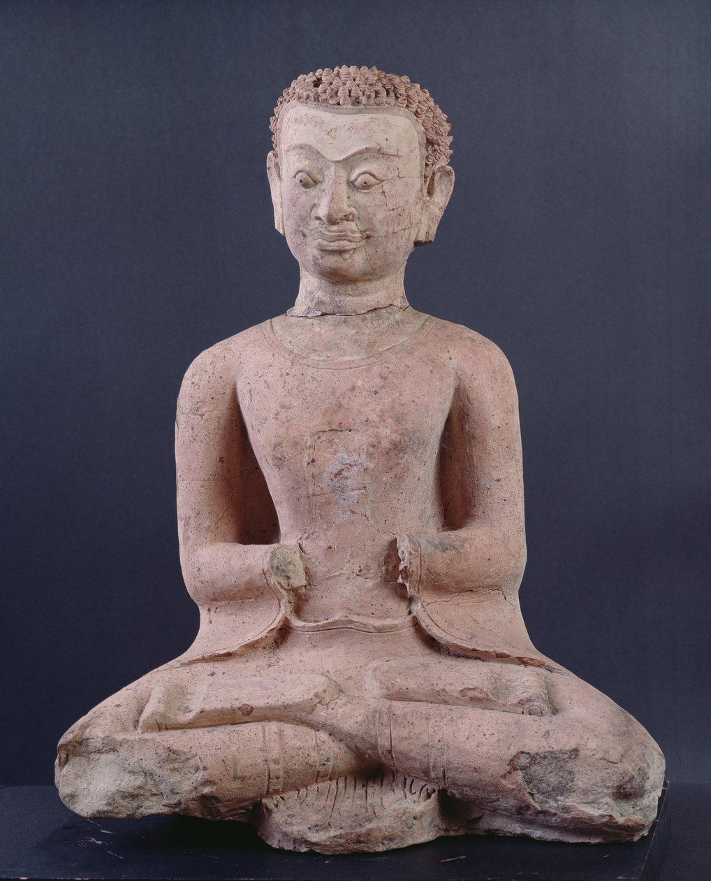 Discípulo em adoração (terracota) de Thai School