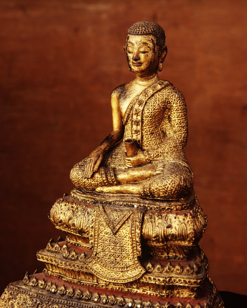Imagem de monge do início do século XIX (bronze) de Thai School