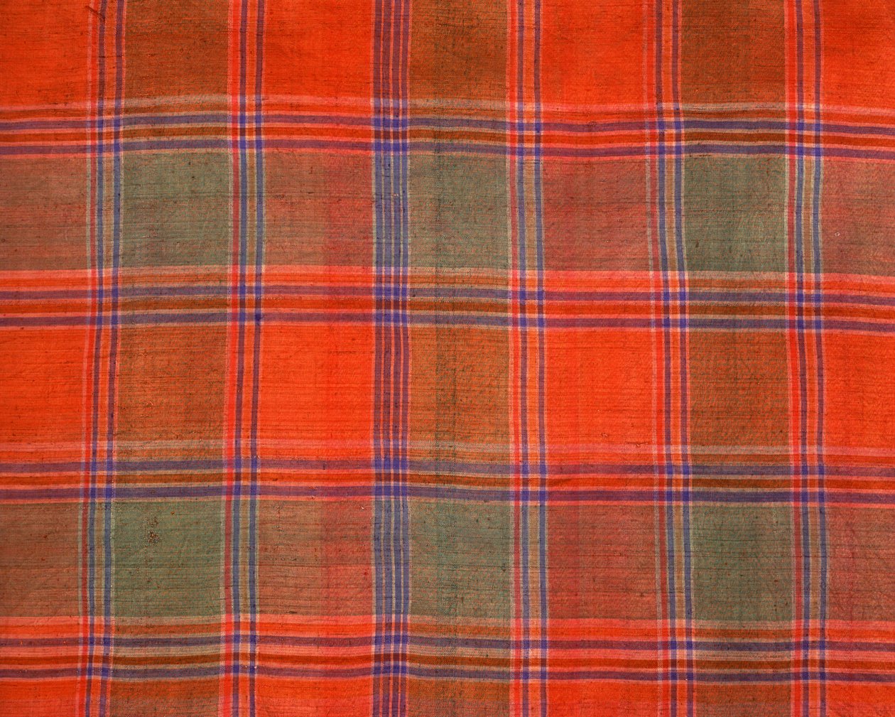 Tecido padrão xadrez, Surin, Tailândia (têxtil) de Thai School