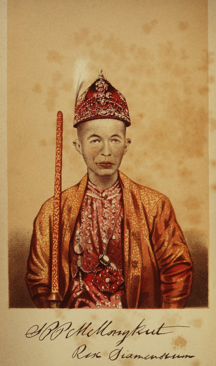 Retrato do rei mongkut de Thai School