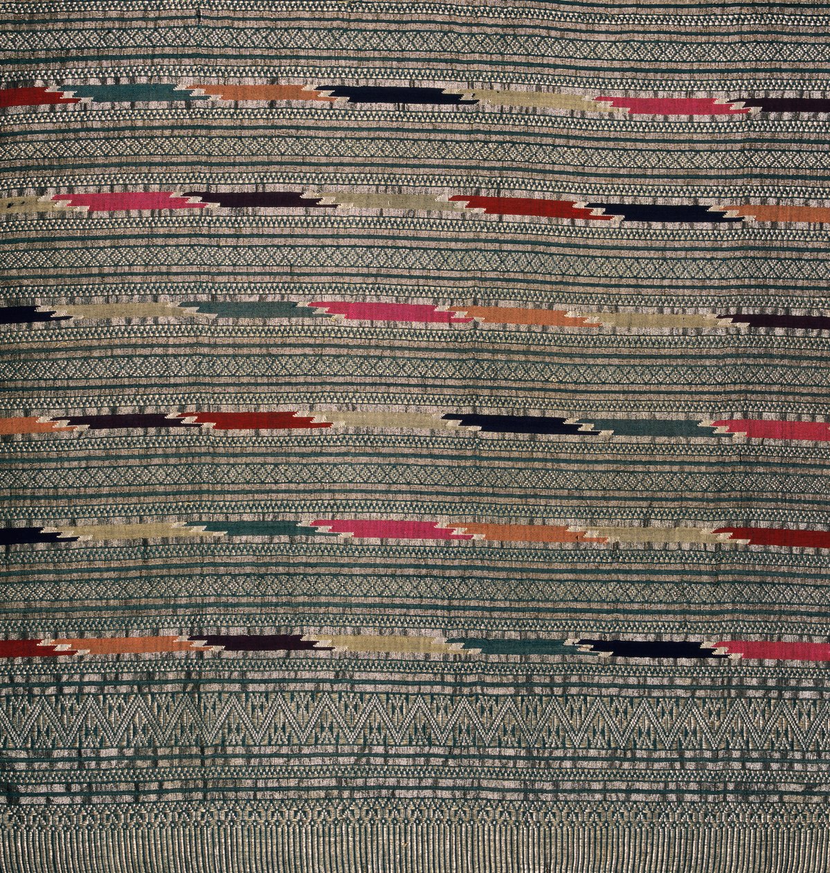 Tecido de Tai Lu, Nan, Tailândia (têxtil) de Thai School